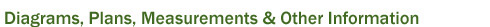 Diagrams, Plans, Measurements & Other Information